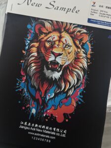 DTF film to the stretch test